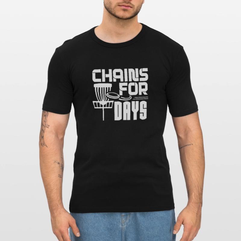 Disc Golf Disc Golf Chains For Days Men's Slim Fit T-Shirt