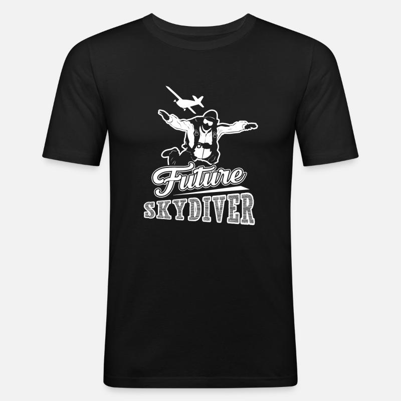 Skydiving Future Skydiver - Men's Slim Fit T-Shirt - black