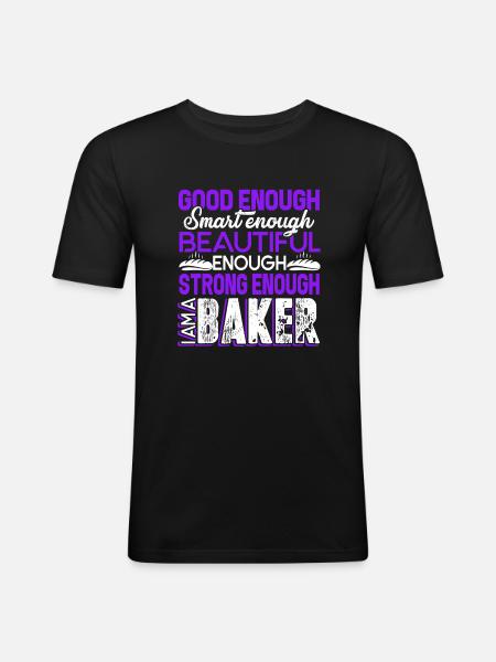 Baker Strong Baker - Men's Slim Fit T-Shirt - black