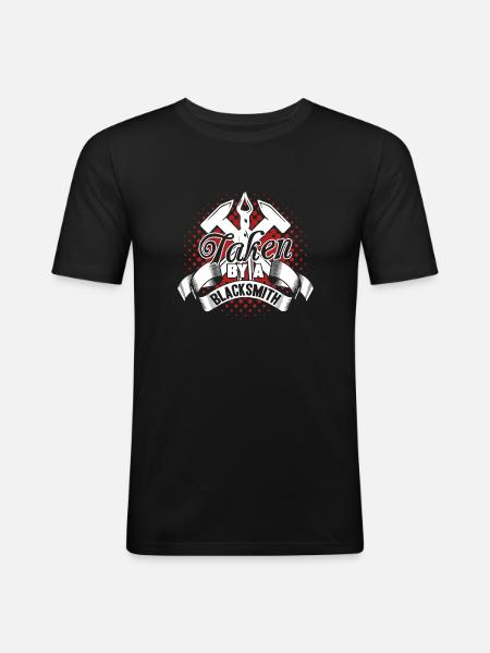 Blacksmith Taken By A Blacksmith - Men's Slim Fit T-Shirt - black