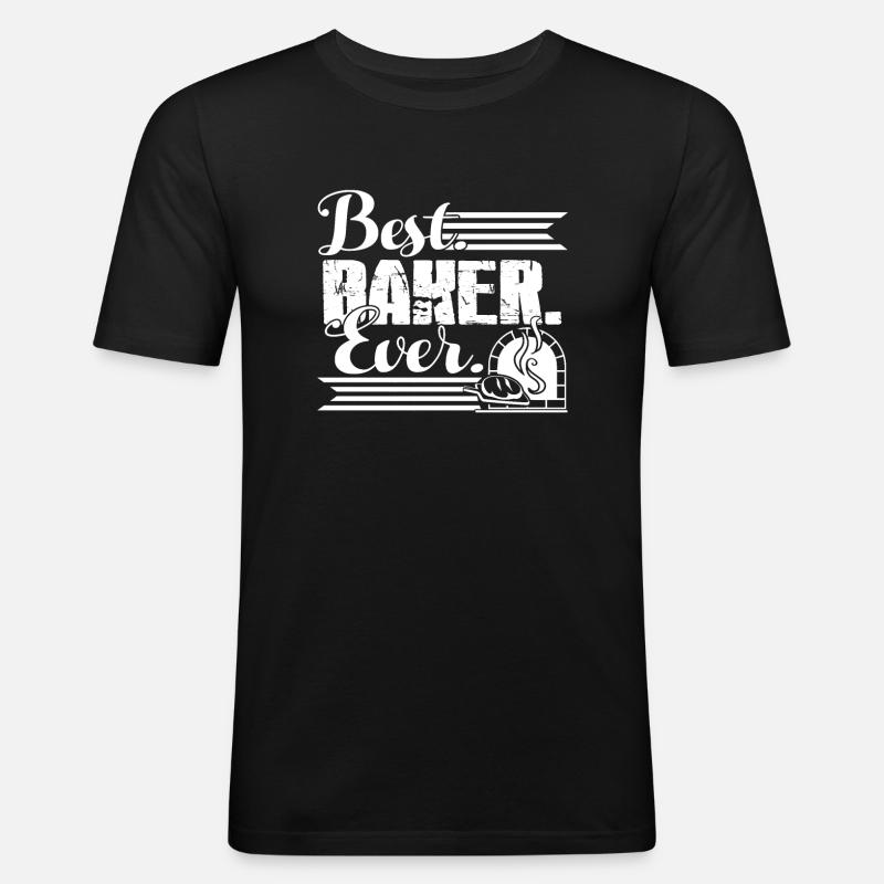 Baker Best Baker Ever - Men's Slim Fit T-Shirt - black