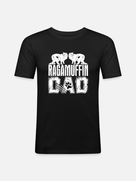 Ragamuffin Ragamuffin Dad - Men's Slim Fit T-Shirt - black