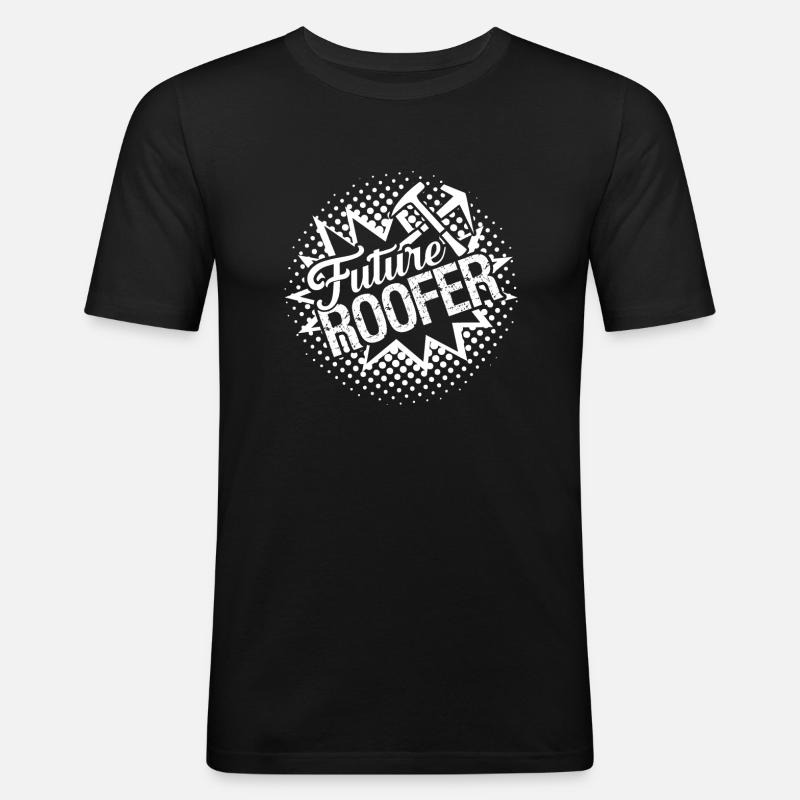 Roofer Future Roofer - Men's Slim Fit T-Shirt - black