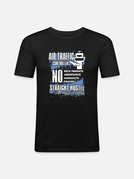 Things About Air Traffic Controller - Men's Slim Fit T-Shirt - black