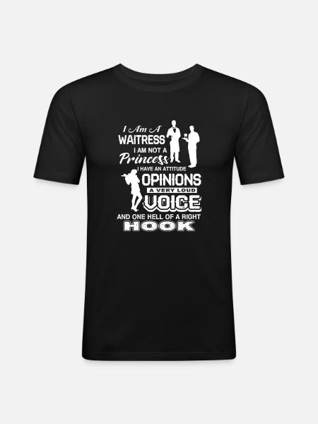 Waitress I am A Waitress - Men's Slim Fit T-Shirt - black
