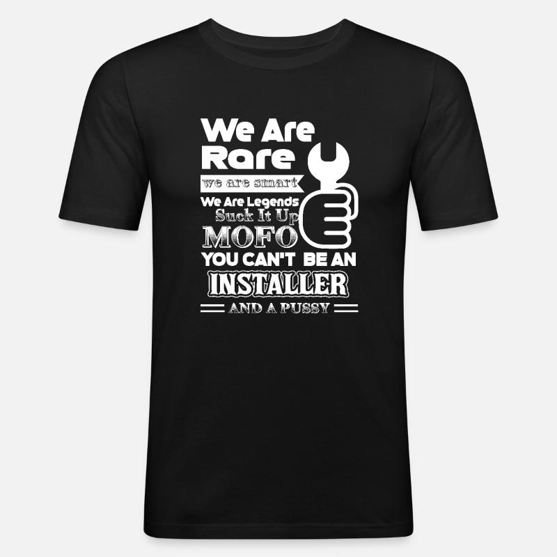 Installer We Are Smart - Men's Slim Fit T-Shirt - black
