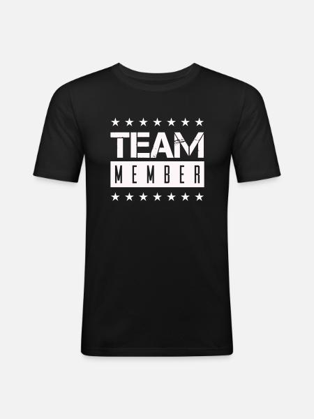 Team Member - Men's Slim Fit T-Shirt - black