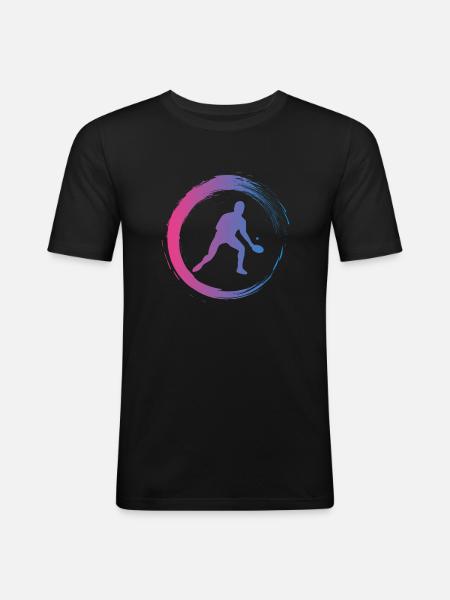 table tennis - Men's Slim Fit T-Shirt - black