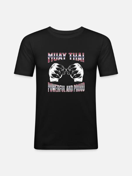 Muay Thai Boxing Muay Thai - Men's Slim Fit T-Shirt - black