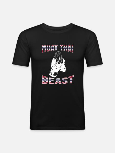Muay Thai Boxing Muay Thai - Men's Slim Fit T-Shirt - black