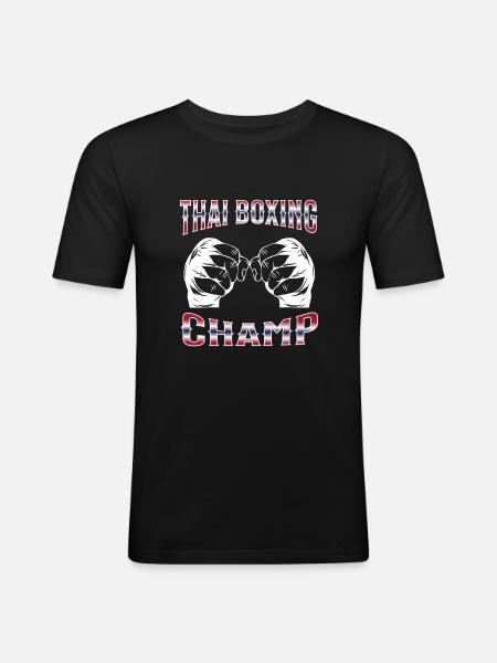 Muay Thai Boxing Muay Thai - Men's Slim Fit T-Shirt - black
