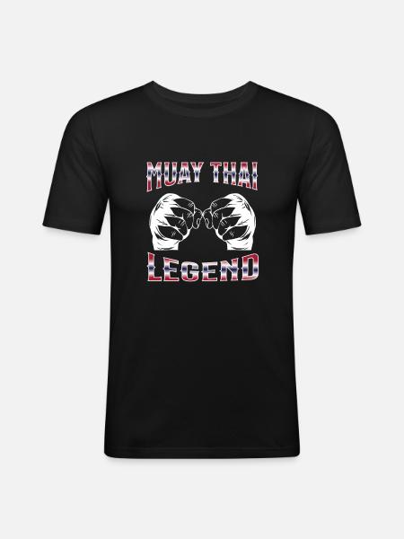 Muay Thai Boxing Muay Thai - Men's Slim Fit T-Shirt - black