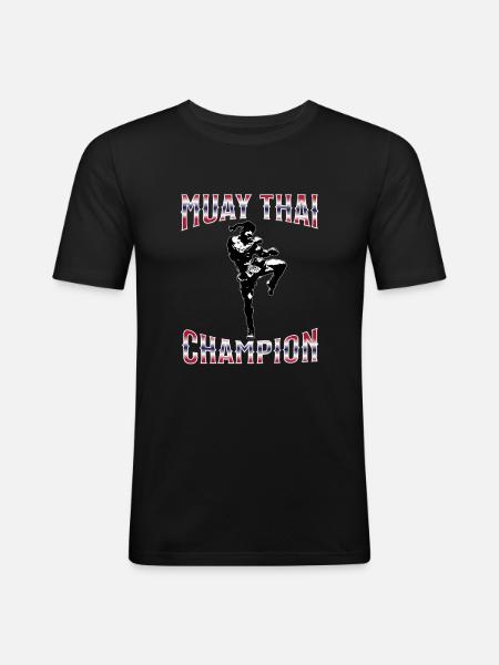 Muay Thai Boxing Muay Thai - Men's Slim Fit T-Shirt - black