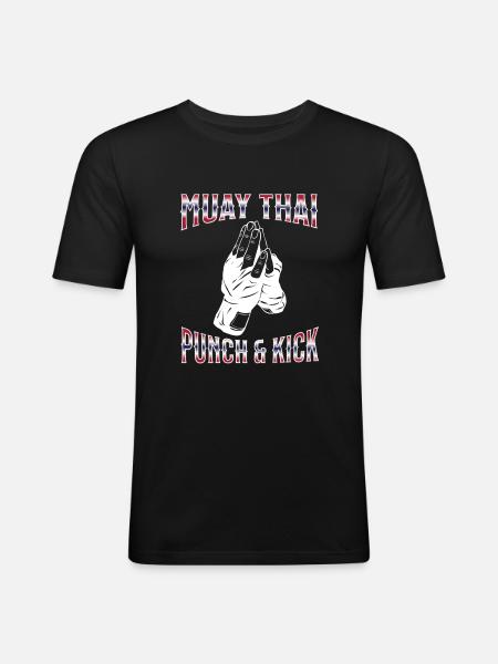 Muay Thai Boxing Muay Thai - Men's Slim Fit T-Shirt - black