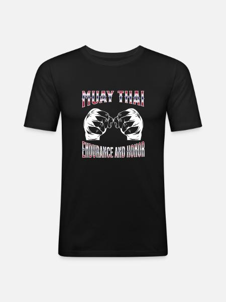 Muay Thai Boxing Muay Thai - Men's Slim Fit T-Shirt - black