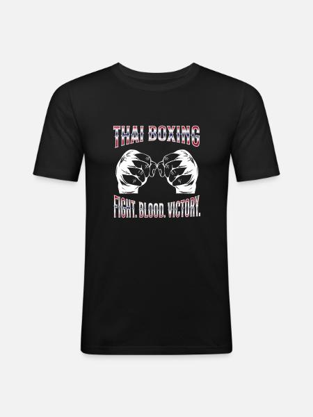 Muay Thai Boxing Muay Thai - Men's Slim Fit T-Shirt - black