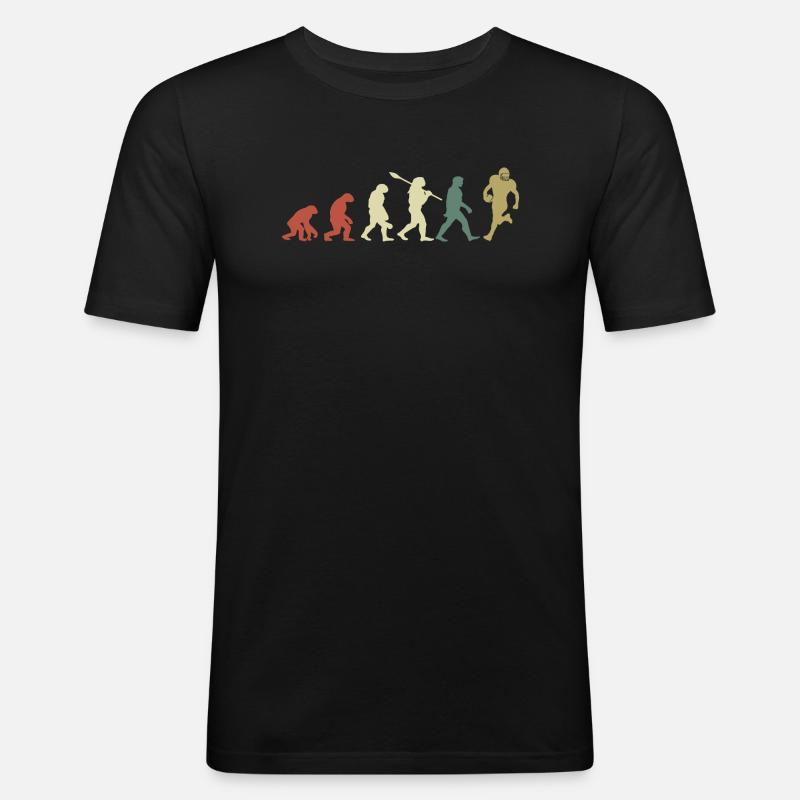 Evolution Rugby - Männer Slim Fit T-Shirt - Schwarz