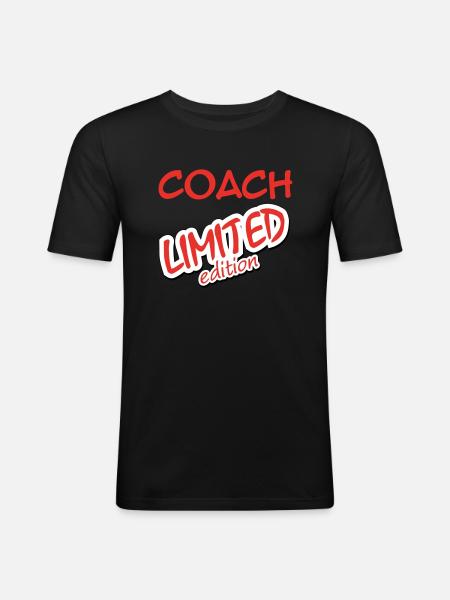 COACH LIMITIERTE AUFLAGE - Männer Slim Fit T-Shirt - Schwarz