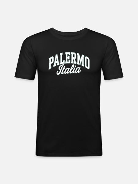 Palermo - Italia - Men's Slim Fit T-Shirt - black
