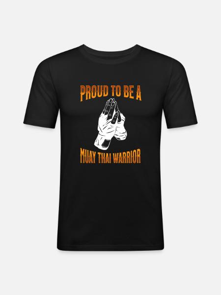 Muay Thai Boxing Muay Thai - Men's Slim Fit T-Shirt - black
