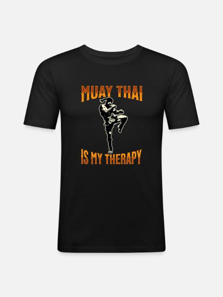 Muay Thai Boxing Muay Thai - Men's Slim Fit T-Shirt - black
