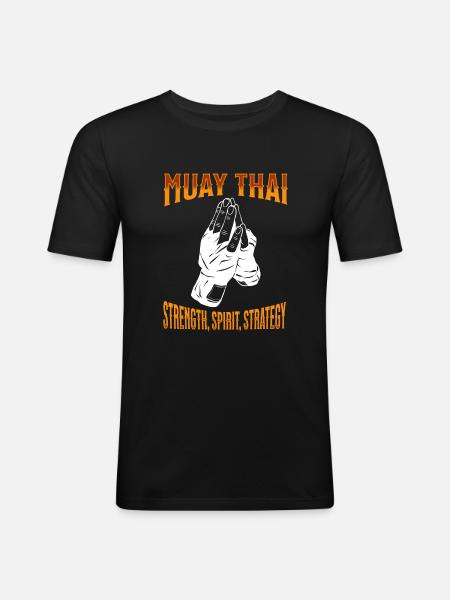 Muay Thai Boxing Muay Thai - Men's Slim Fit T-Shirt - black