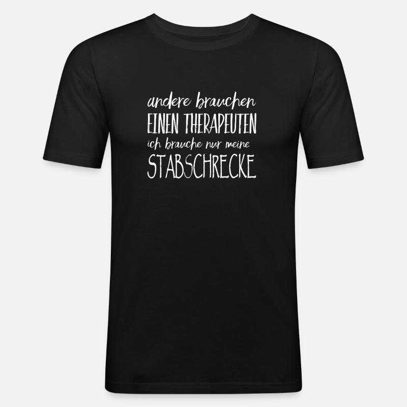 phasmes phasmes l'attitude des insectes - T-shirt près du corps Homme - noir