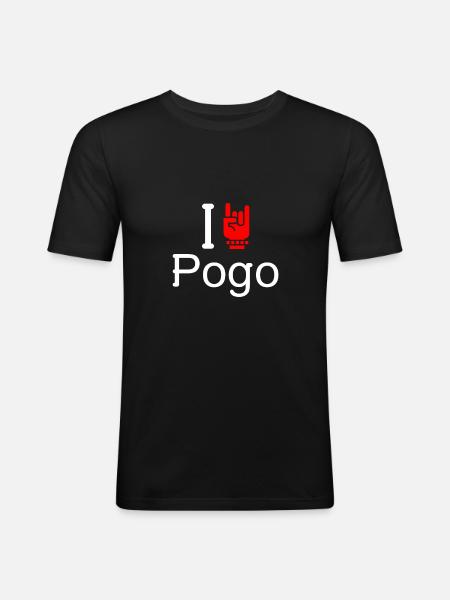 Pogo - Men's Slim Fit T-Shirt - black