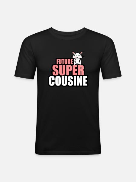 future super cousine - T-shirt près du corps Homme - noir