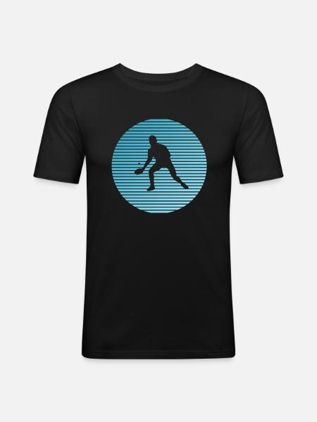 table tennis - Men's Slim Fit T-Shirt - black