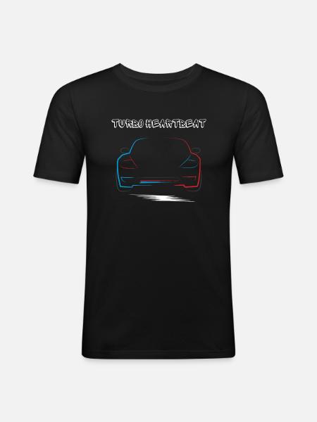 Turbo - T-shirt près du corps Homme - noir