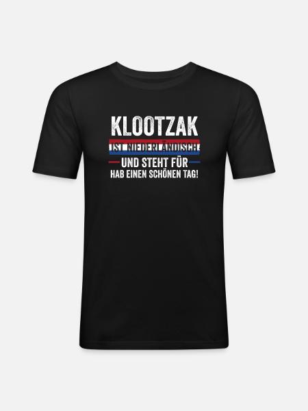 Holandia Holandia Holandia - Obcisła koszulka męska - czarny