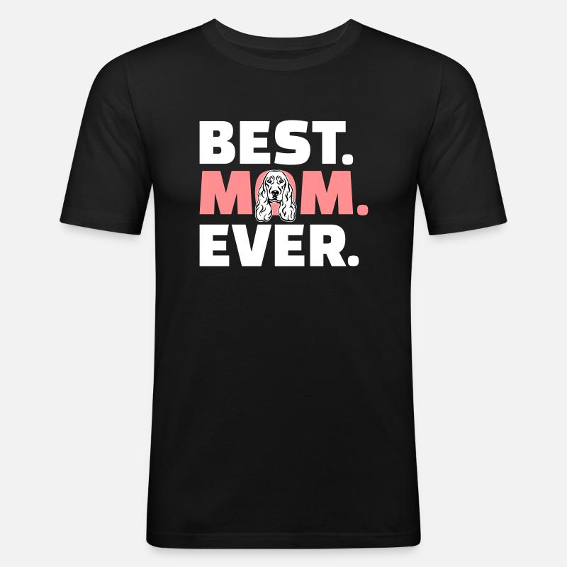 Cocker Spaniel - Männer Slim Fit T-Shirt - Schwarz