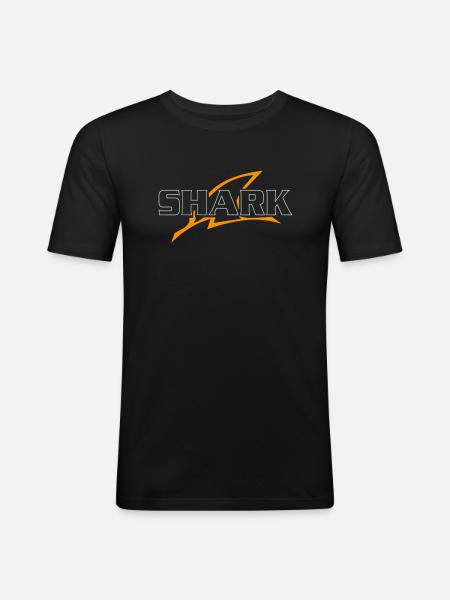 SHARK - Men's Slim Fit T-Shirt - black