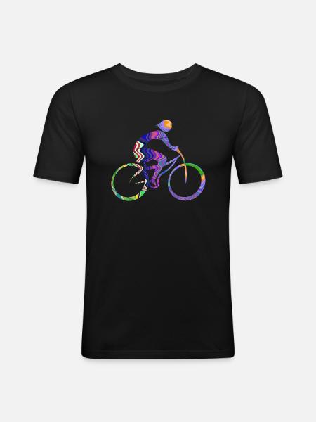 cyclist - Men's Slim Fit T-Shirt - black