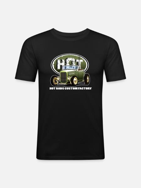 Hot rod - Men's Slim Fit T-Shirt - black