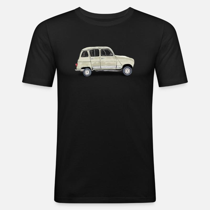 Veteranbil - Herre Slim Fit T-Shirt - sort