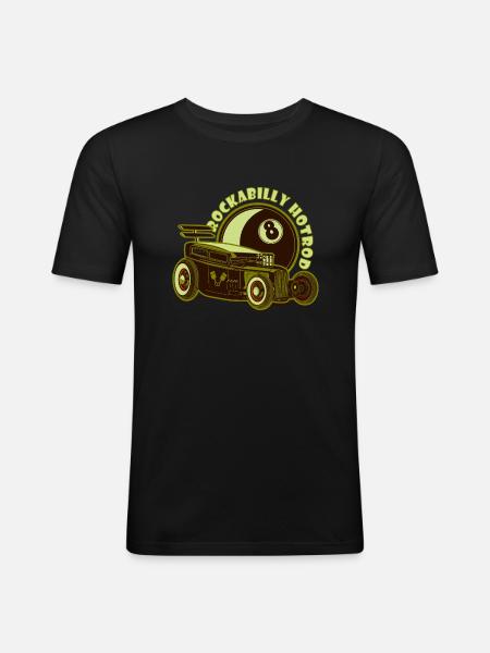 Hot rod - Men's Slim Fit T-Shirt - black