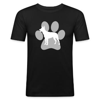 Australian Kelpie - Männer Slim Fit T-Shirt - Schwarz - Vorne - Nik (191cm)