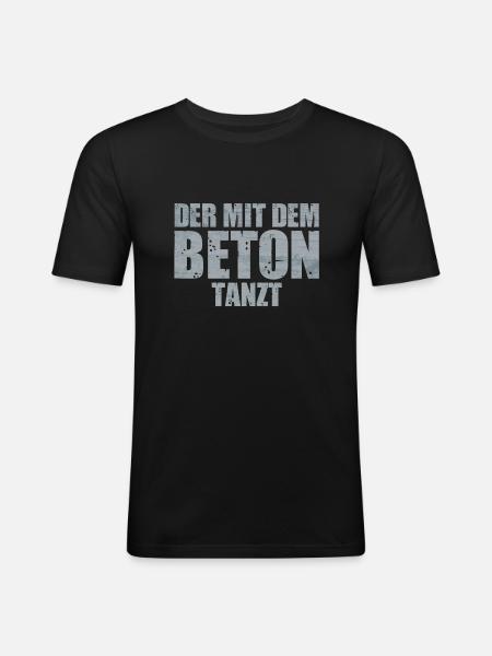 Betonbauer Metallbauer Stahlbetonbauer - Männer Slim Fit T-Shirt - Schwarz