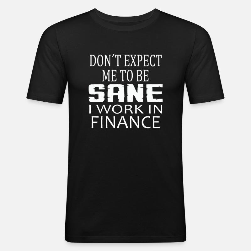 Comptable Finances Comptabilité Comptable - T-shirt près du corps Homme - noir