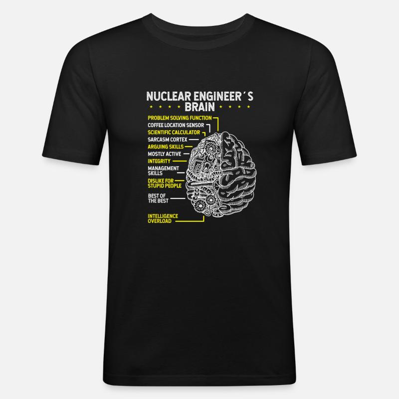 Nuclear Engineering Uranium Nuclear Engineering - Männer Slim Fit T-Shirt - Schwarz