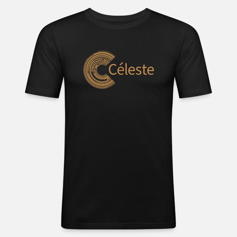 For Céleste - Men's Slim Fit T-Shirt - black