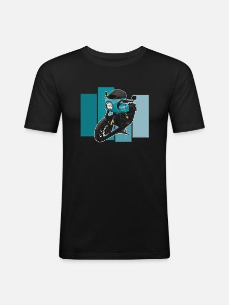 Bobber // Custom // Motorcycle - Men's Slim Fit T-Shirt - black
