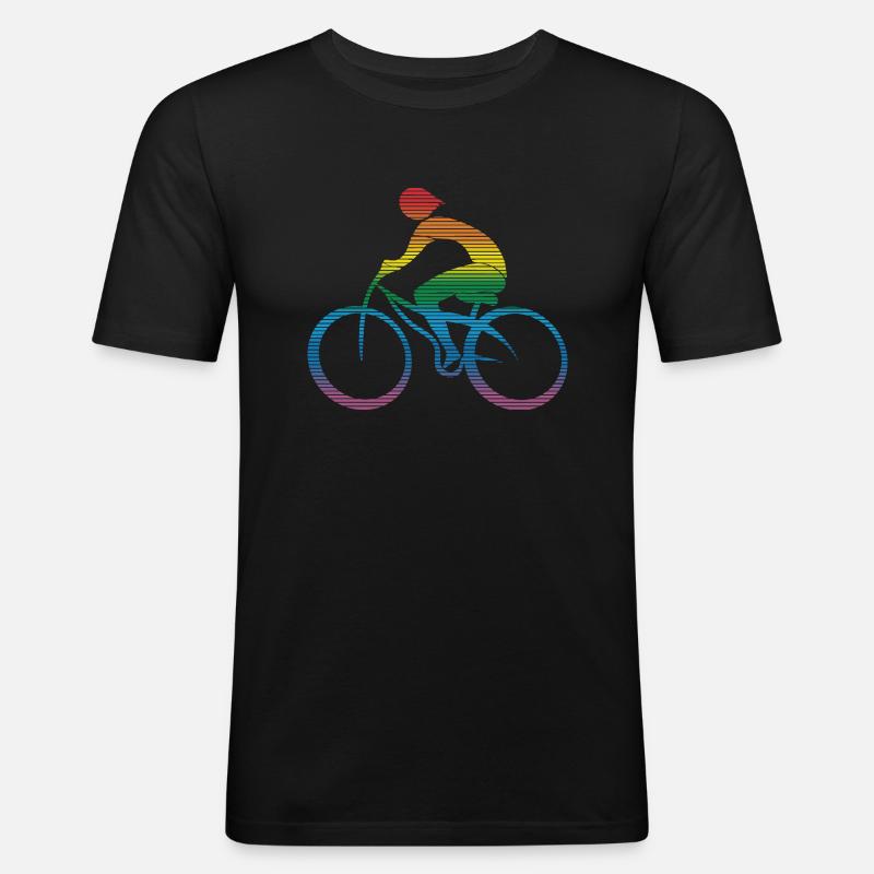 Cyclist - Men's Slim Fit T-Shirt - black