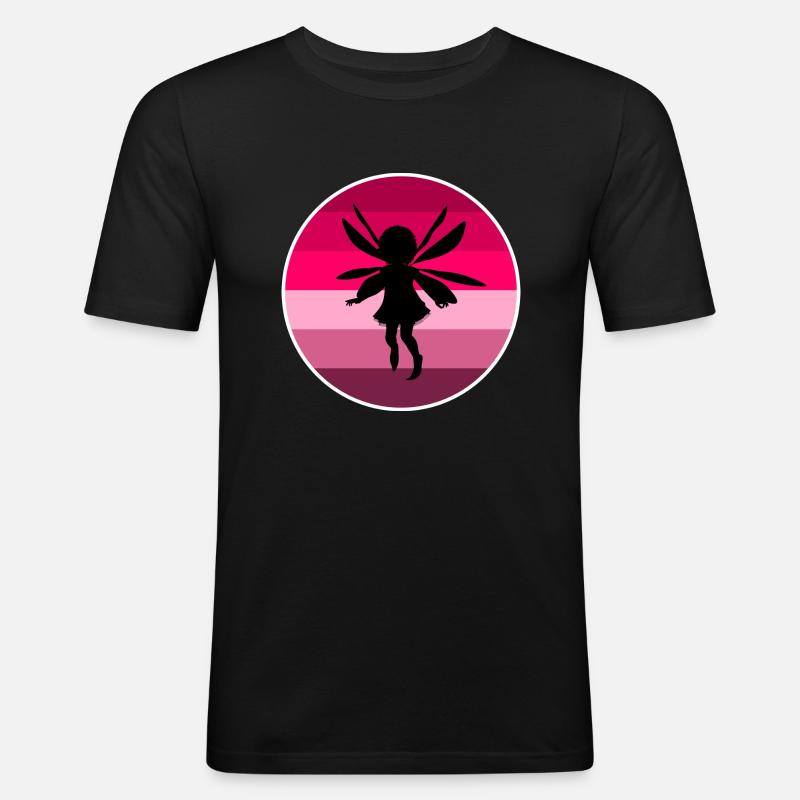 Fee - Männer Slim Fit T-Shirt - Schwarz