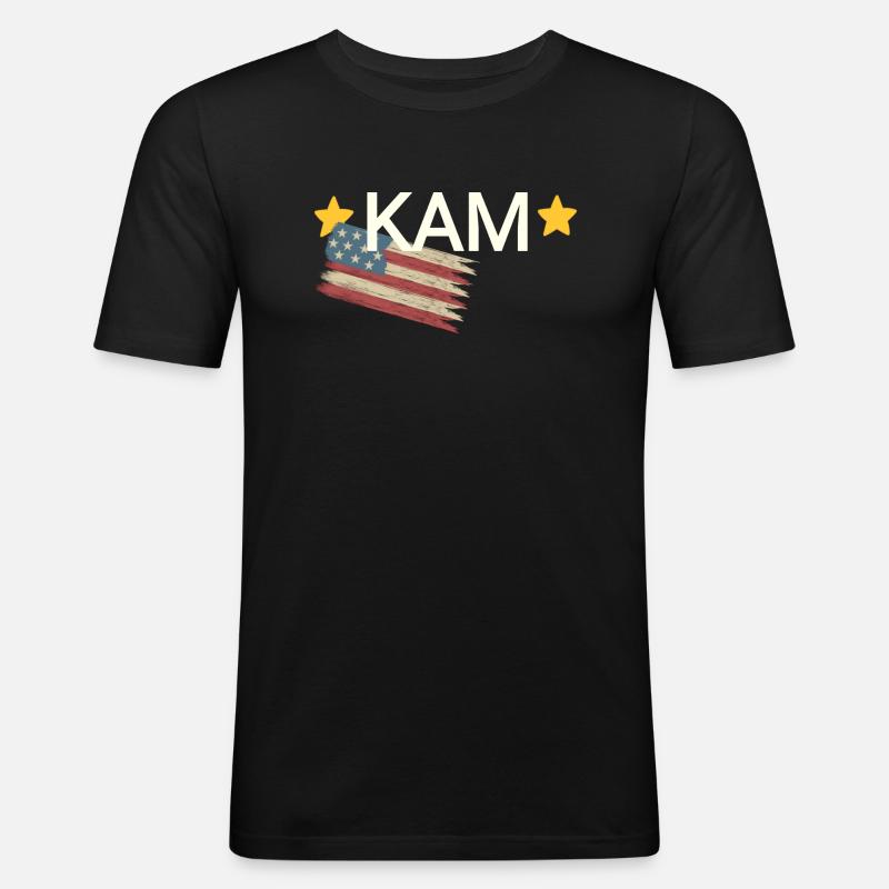 Nom d’animal Kam Kamala - T-shirt près du corps Homme - noir