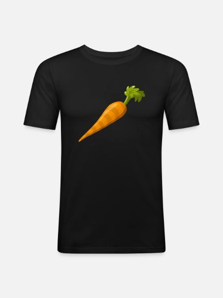Carrot! - Men's Slim Fit T-Shirt - black