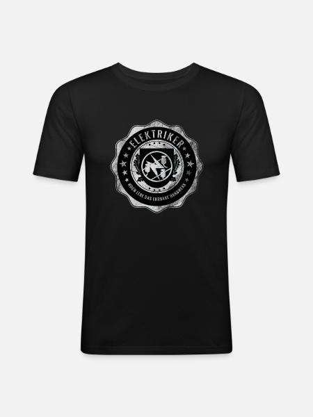 Electrician, Guild, Crafts - Men's Slim Fit T-Shirt - black