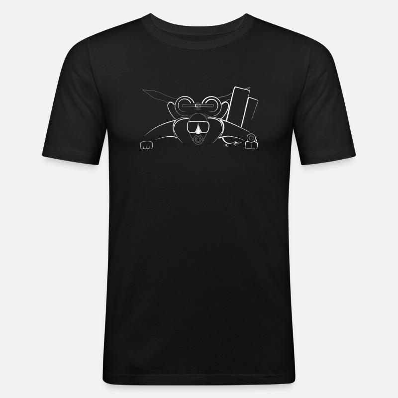 path25 - Männer Slim Fit T-Shirt - Schwarz